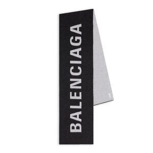 Balenciaga Reversible, Two-Tone Soft Wool Scarf